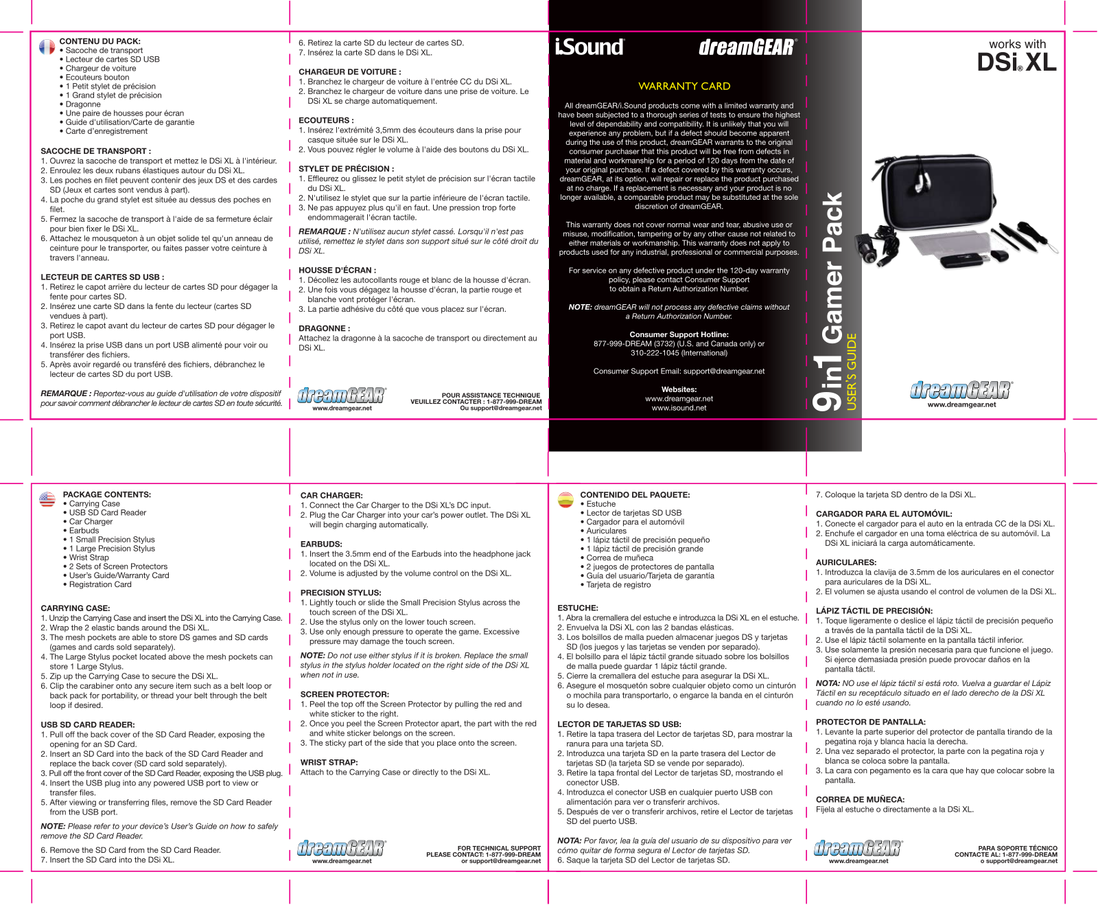 DREAMGEAR DGDXL-2681 User Manual