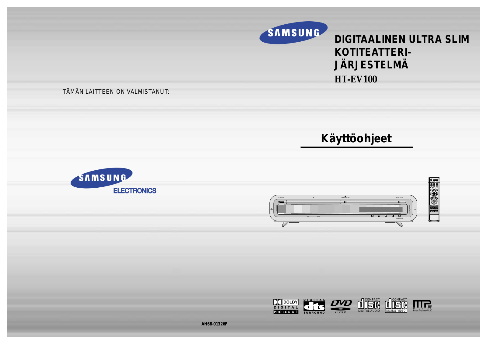 Samsung HT-EV100 User Manual