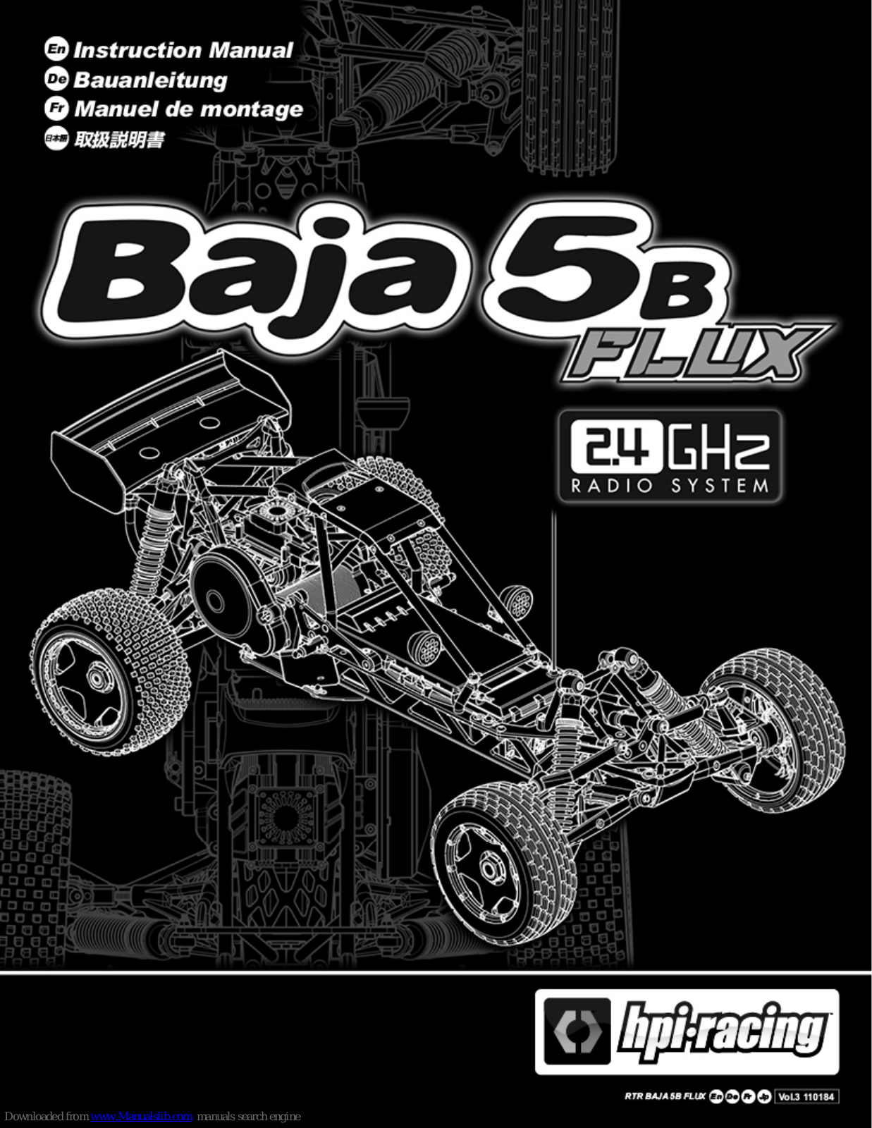 HPI Racing Baja 5b FLUX Instruction Manual