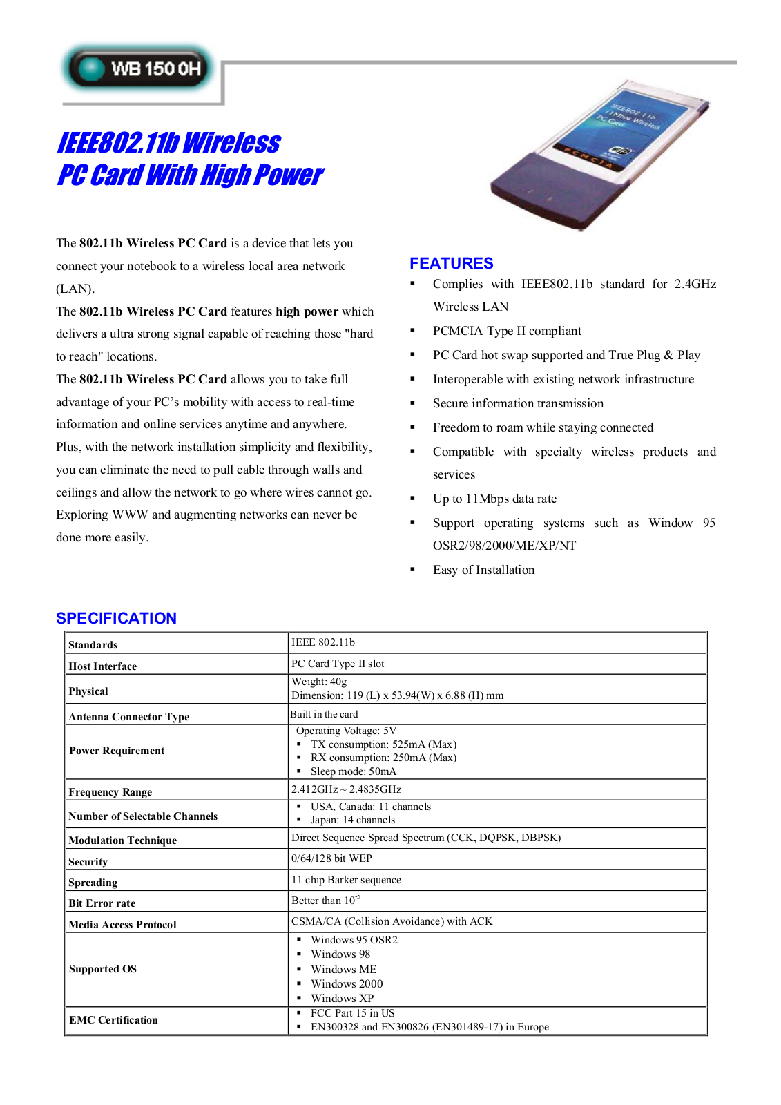 Abocom WB1500H User Manual