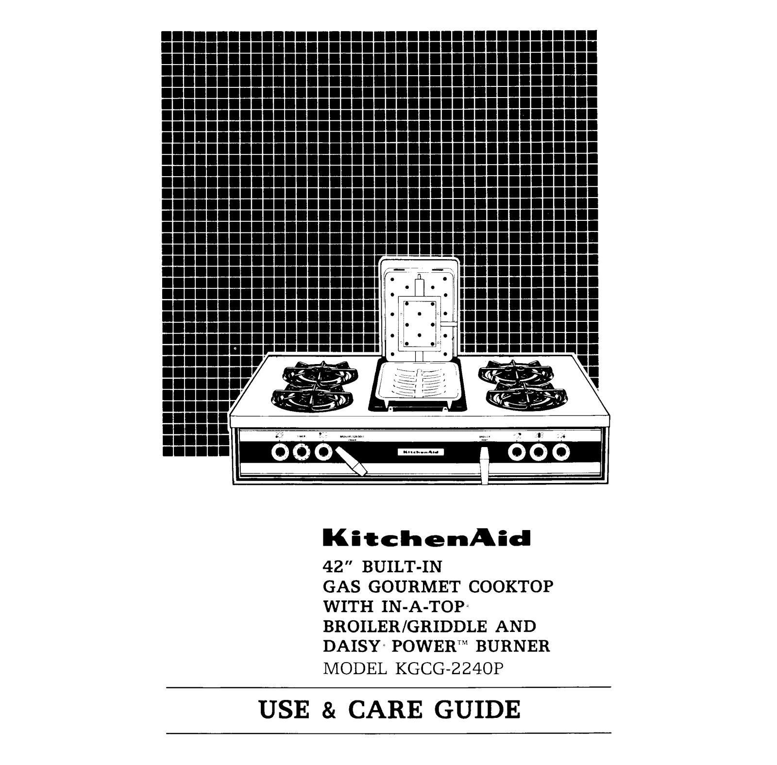 KitchenAid KGCG-2240P User Manual