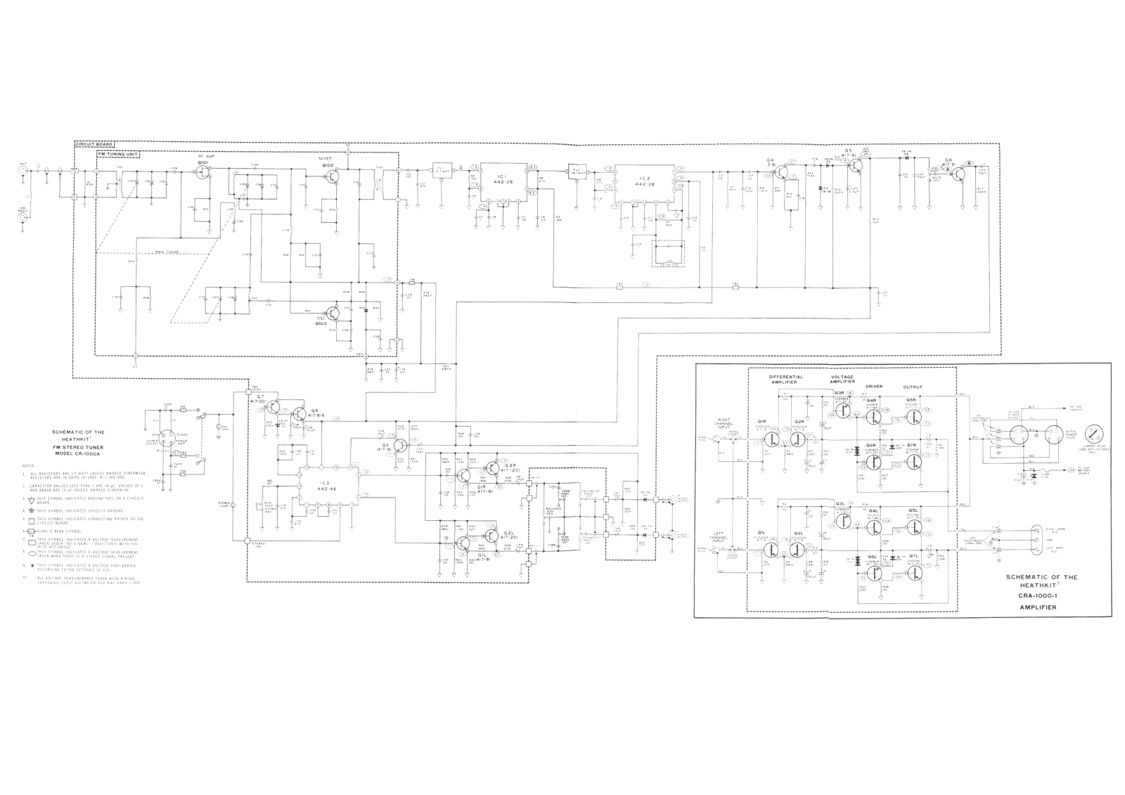 Heathkit cr 1000 schematic