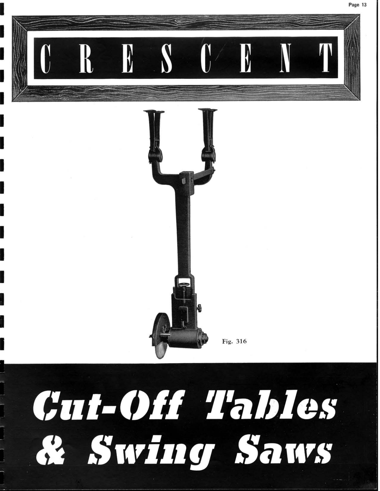 Crescent Machine 1945 - Cut Off Tables - Swing Saws Cut-Off Saws - ManualMachine.com