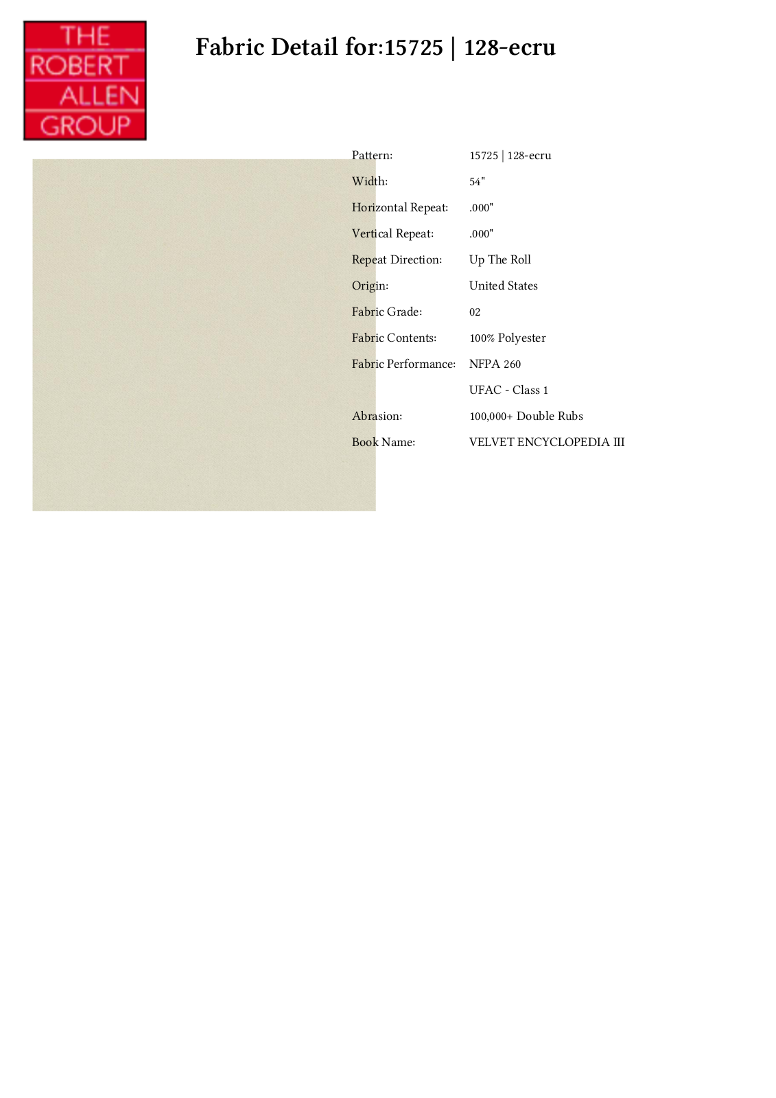 Duralee CRAL5049 Specifications - ManualMachine.com