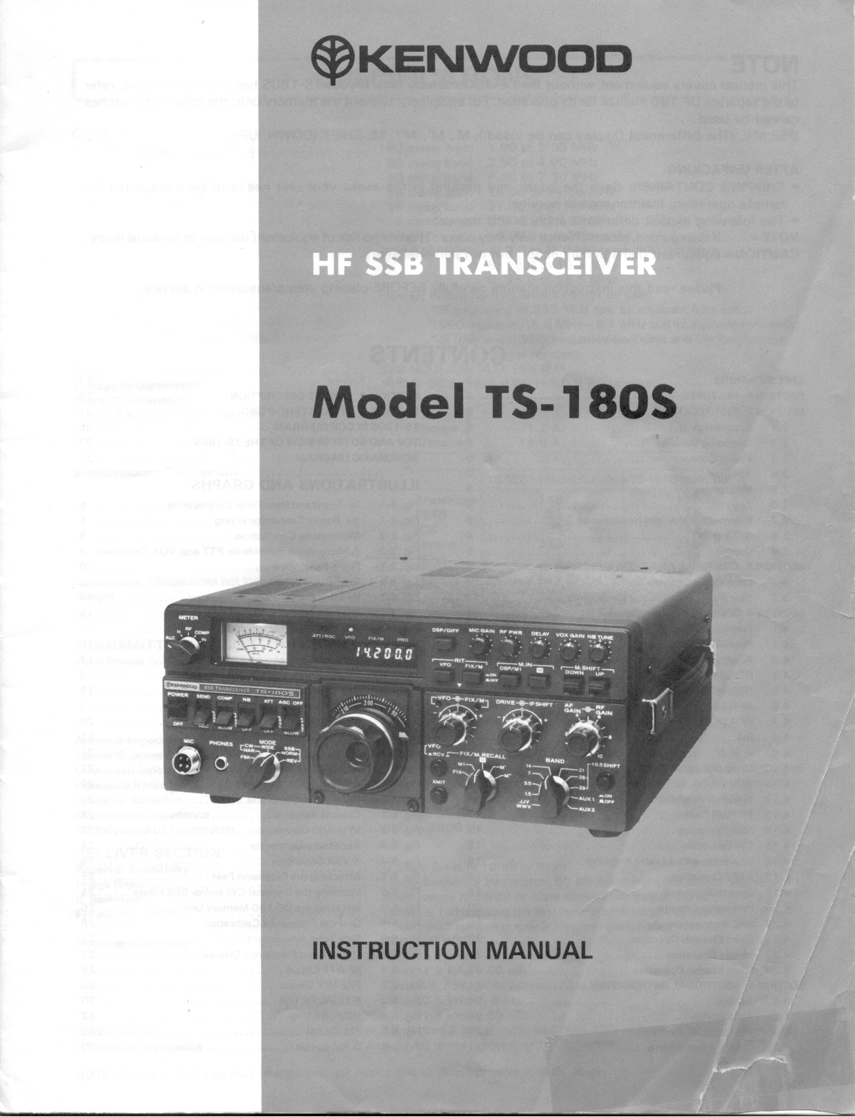 Kenwood TS-180S Owner's Manual