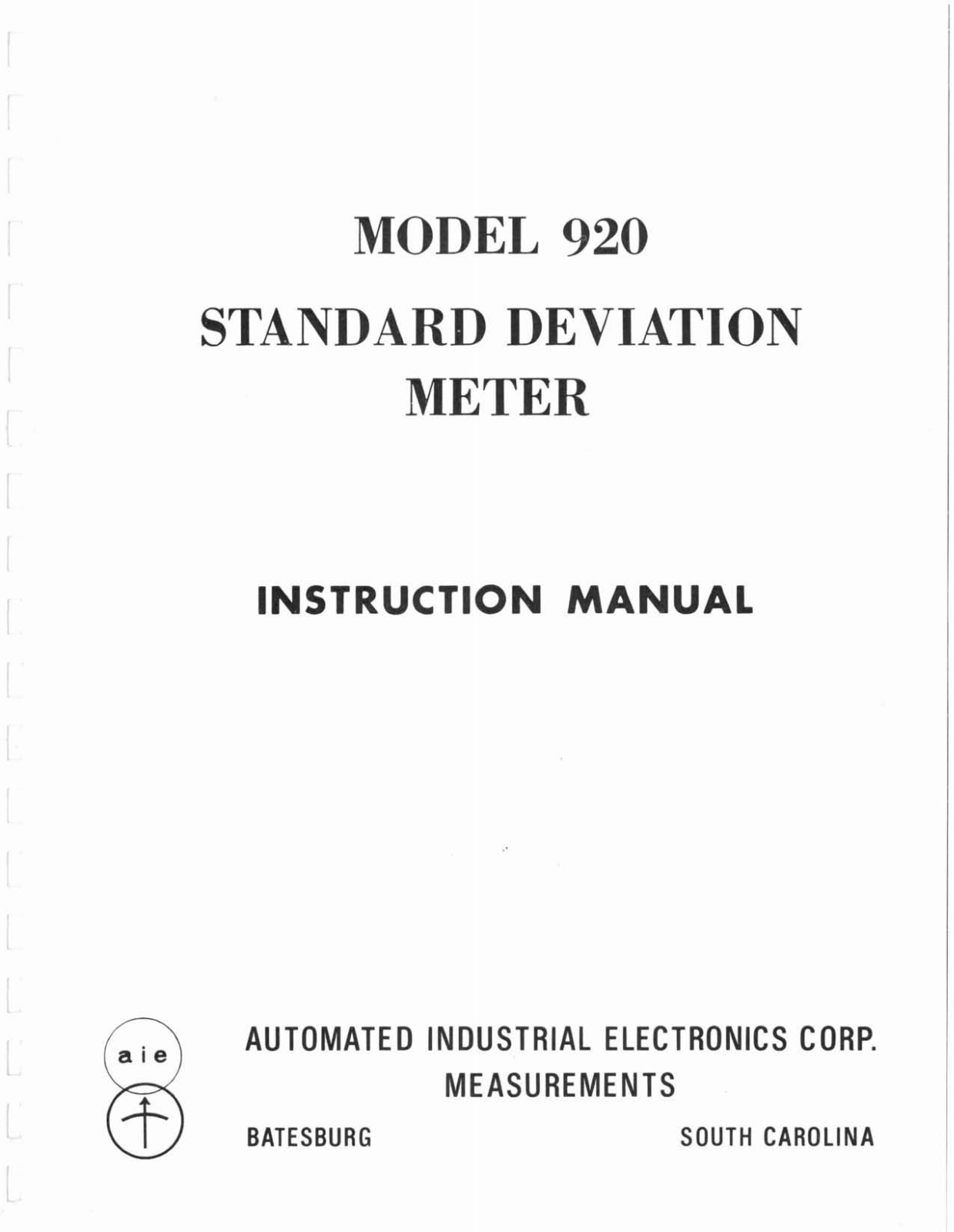 AIE 920 schematic - ManualMachine.com