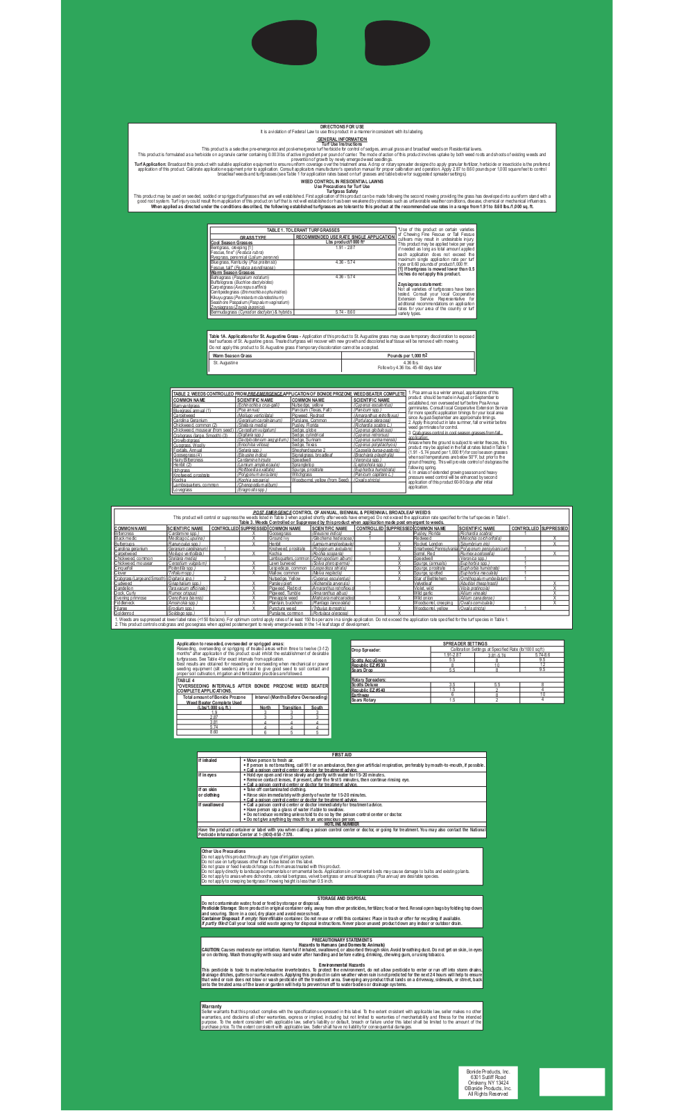 Bonide WEED BEATER COMPLETE User Manual