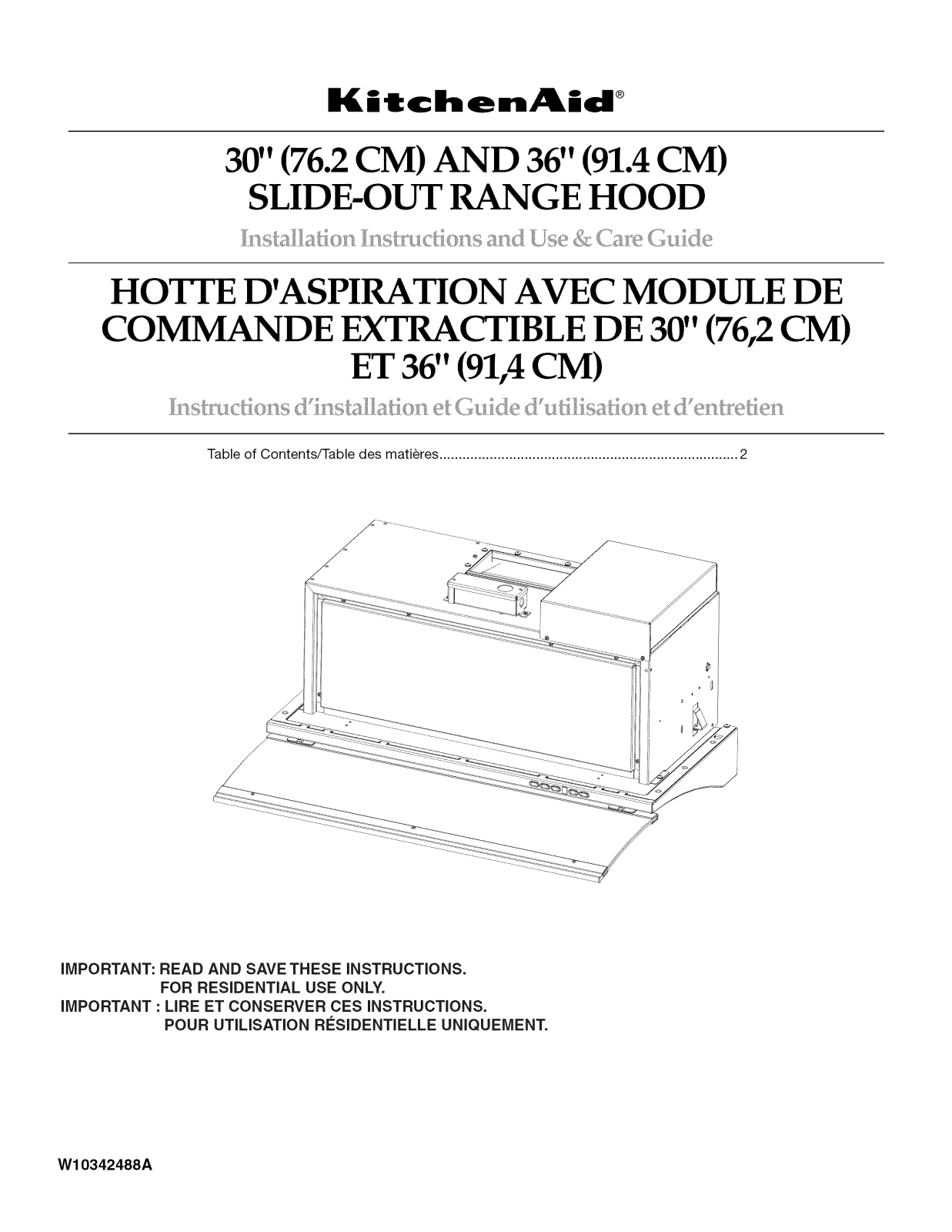 KitchenAid KXU2836YSS0, KXU2830YSS0 Owner’s Manual