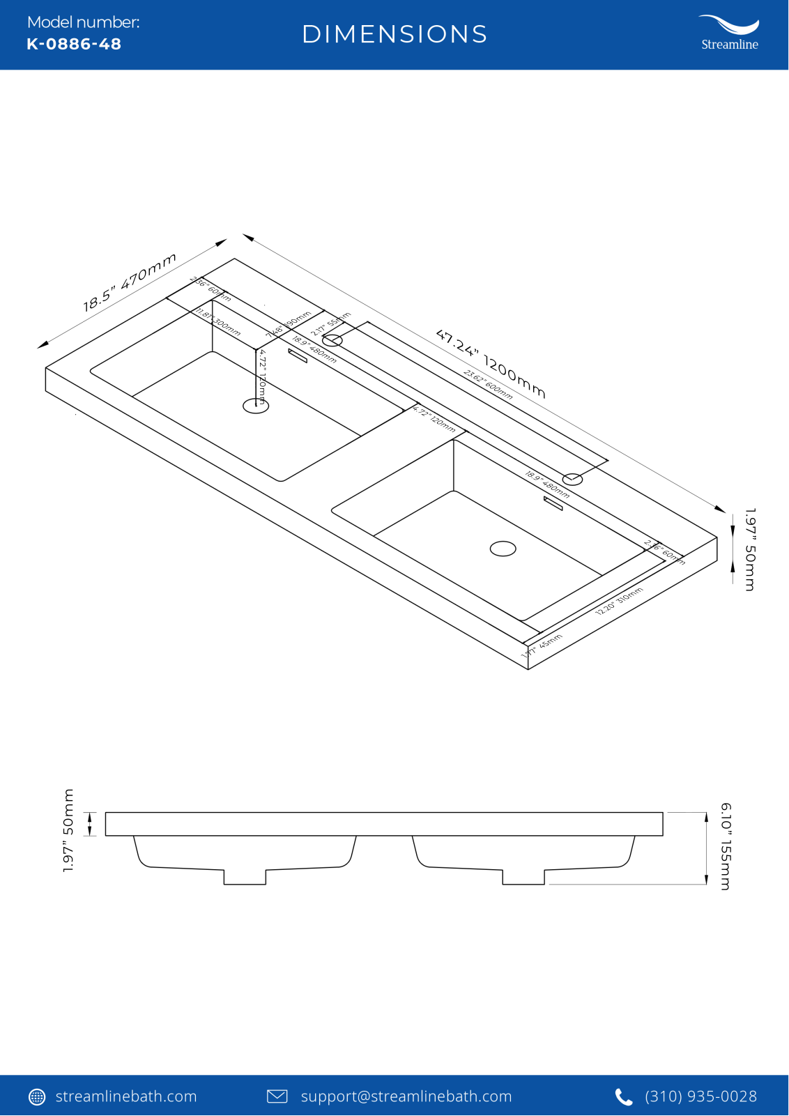 Streamline Bath SLBH7620 Specifications - ManualMachine.com