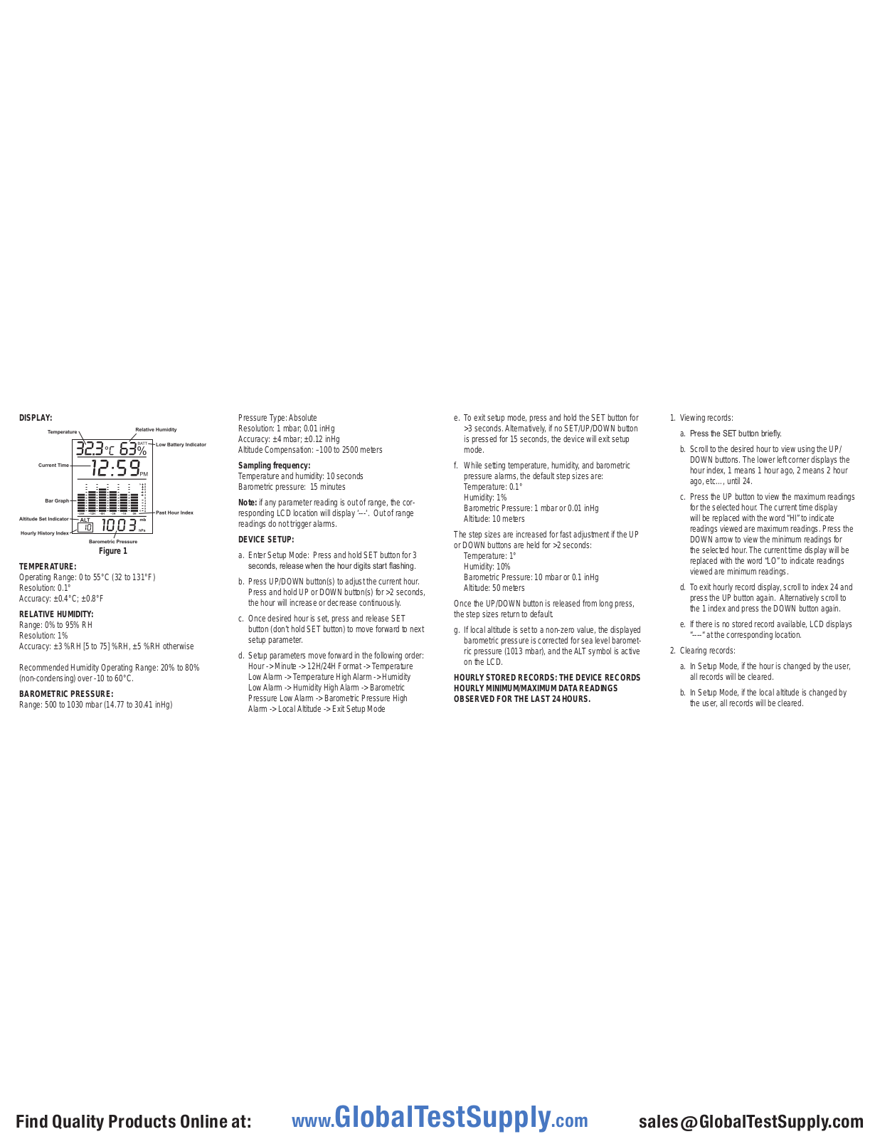 Digi-Sense 68000-49 User manual