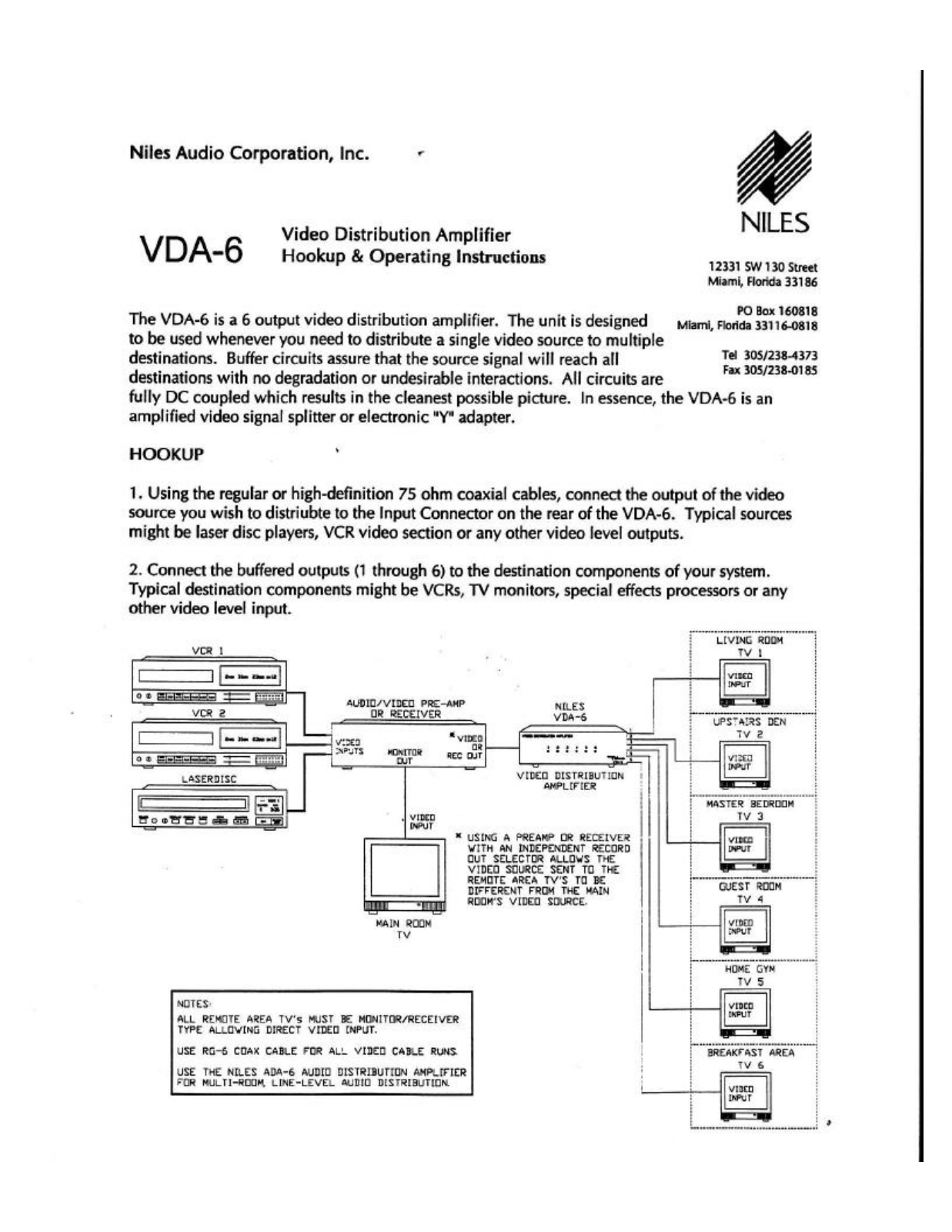 Niles Audio COH40 User Manual