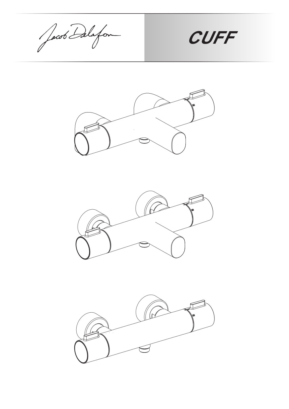 Jacob Delafon CUFF E37035-CP, CUFF E78520-CP Installation guide