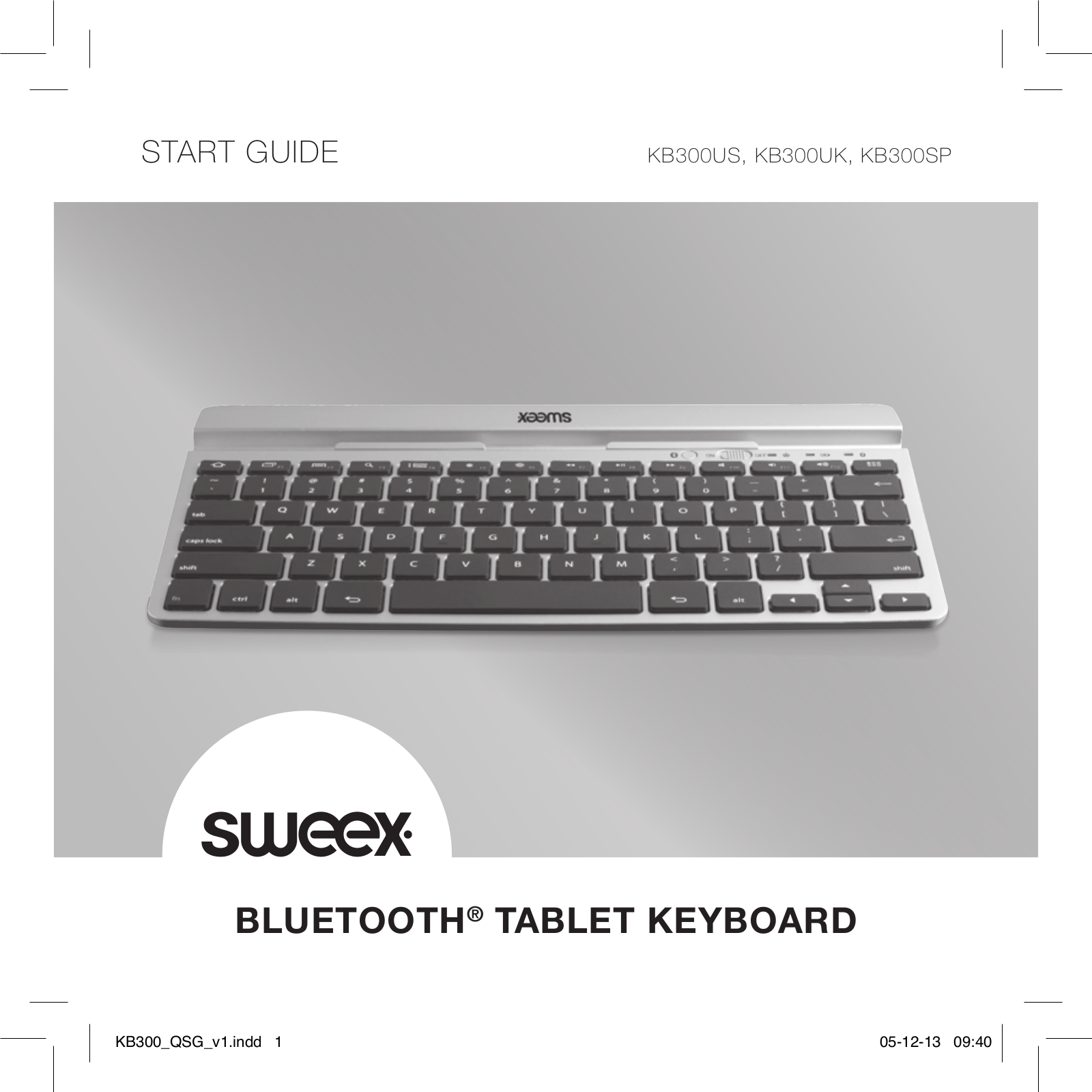 SWEEX KB300UK, KB300US, KB300SP User Manual