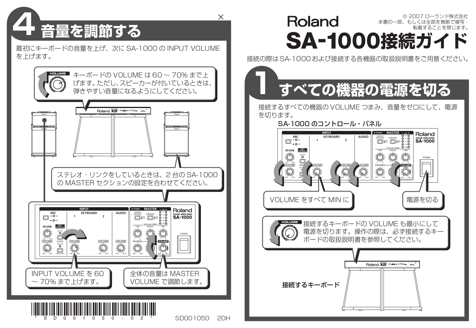 Roland SA-1000 User Manual