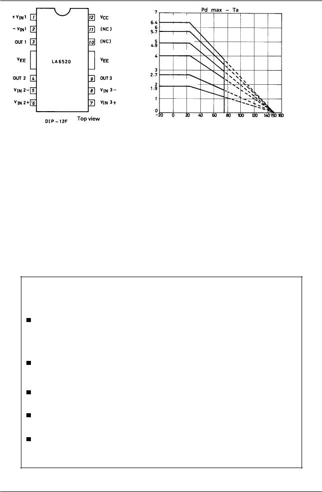 Sanyo LA6520 Specifications