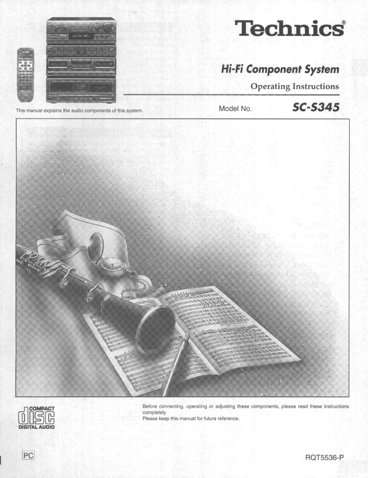 Panasonic SC-S345 User Manual