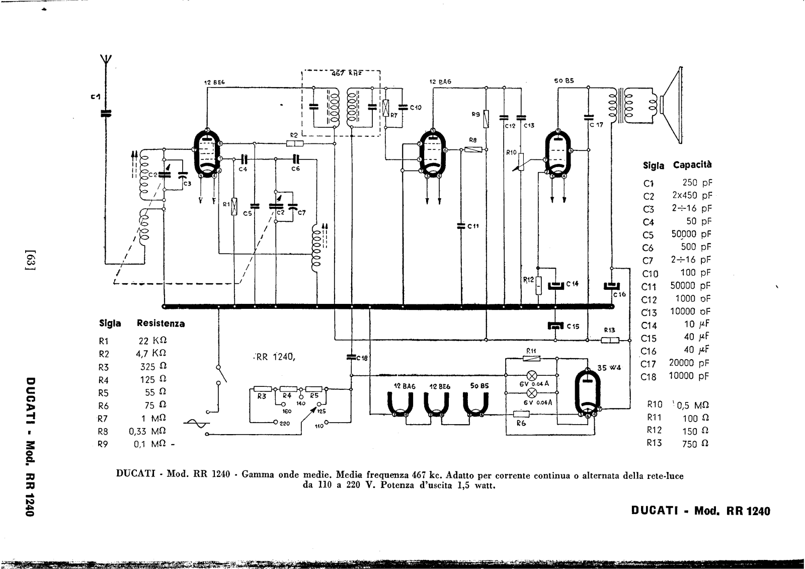 Ducati rr1240 schematic