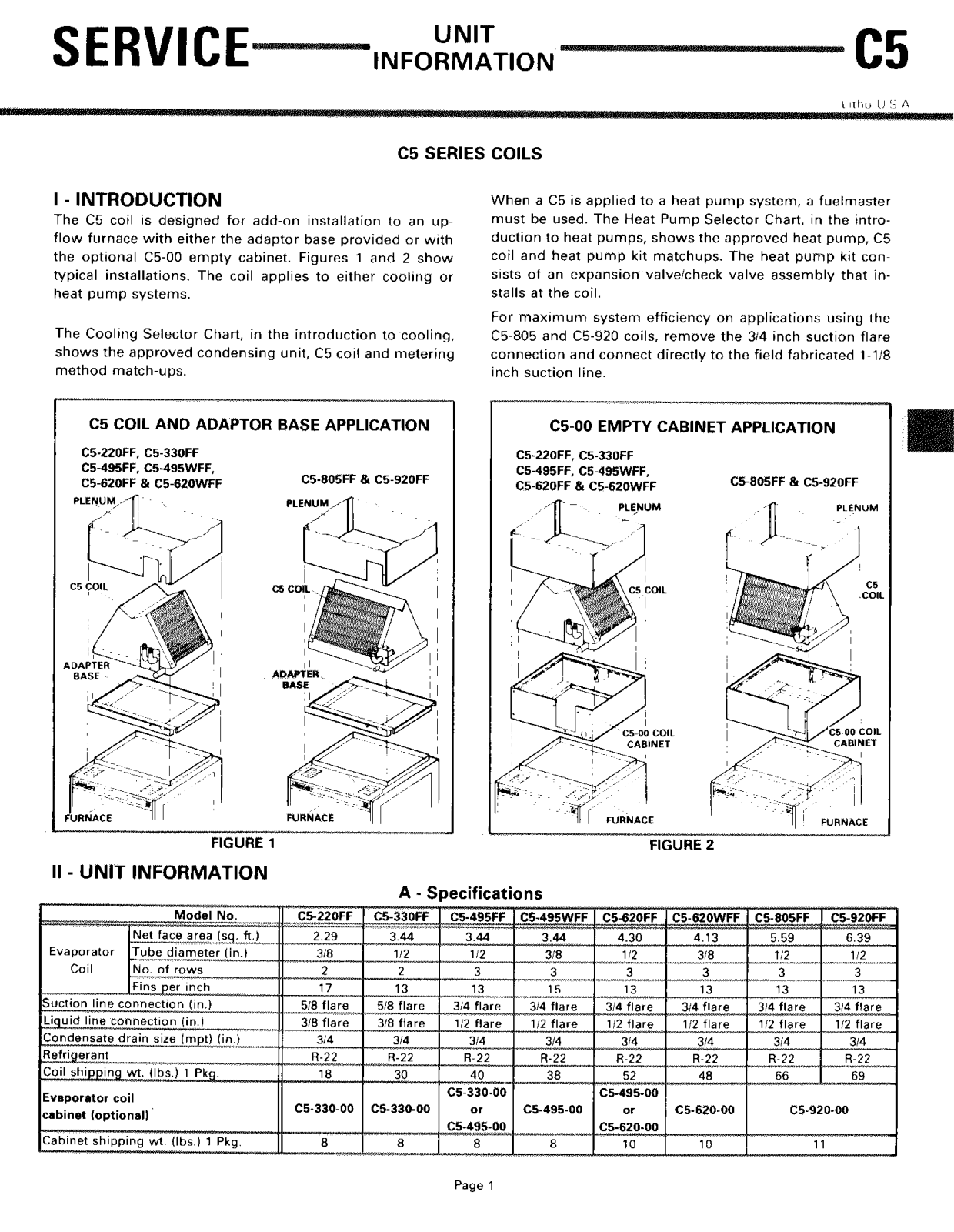 Lennox C5-330-1ff Owner's Manual