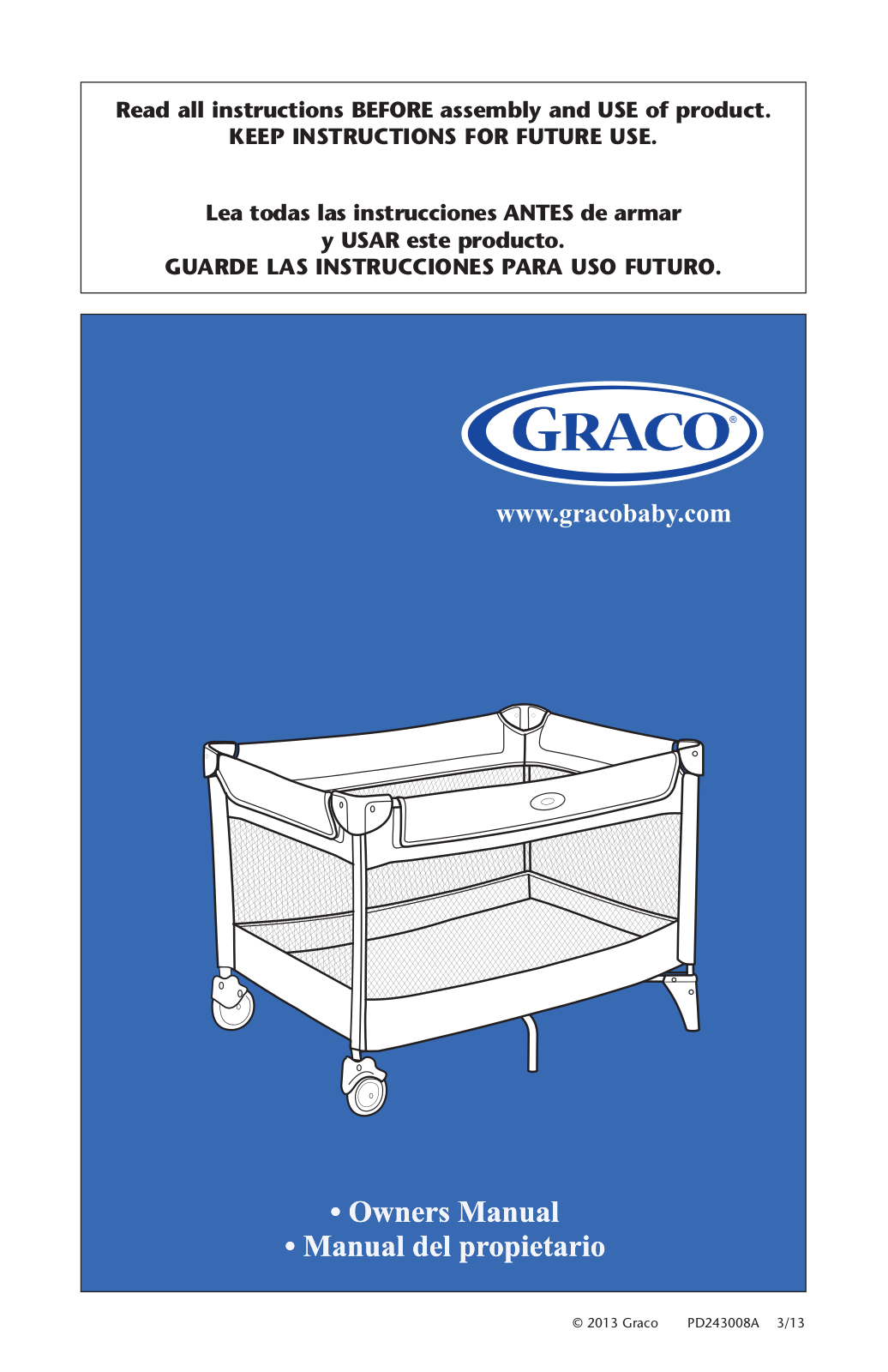 Graco PD243008A User Manual