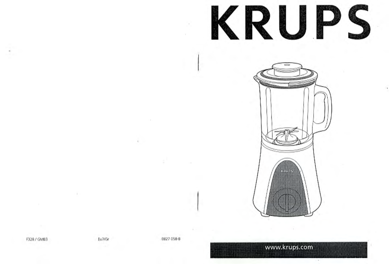 Krups GMB3 User Manual