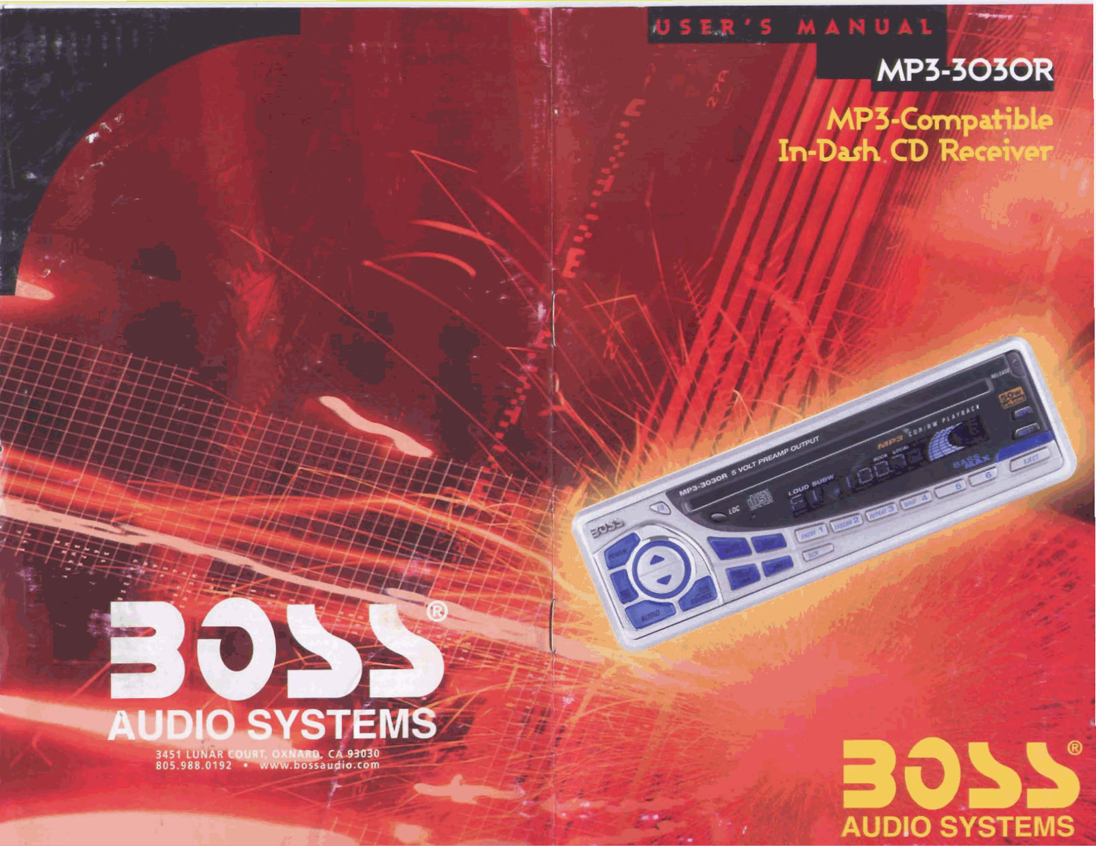 Boss Audio MP3-3030R User Manual