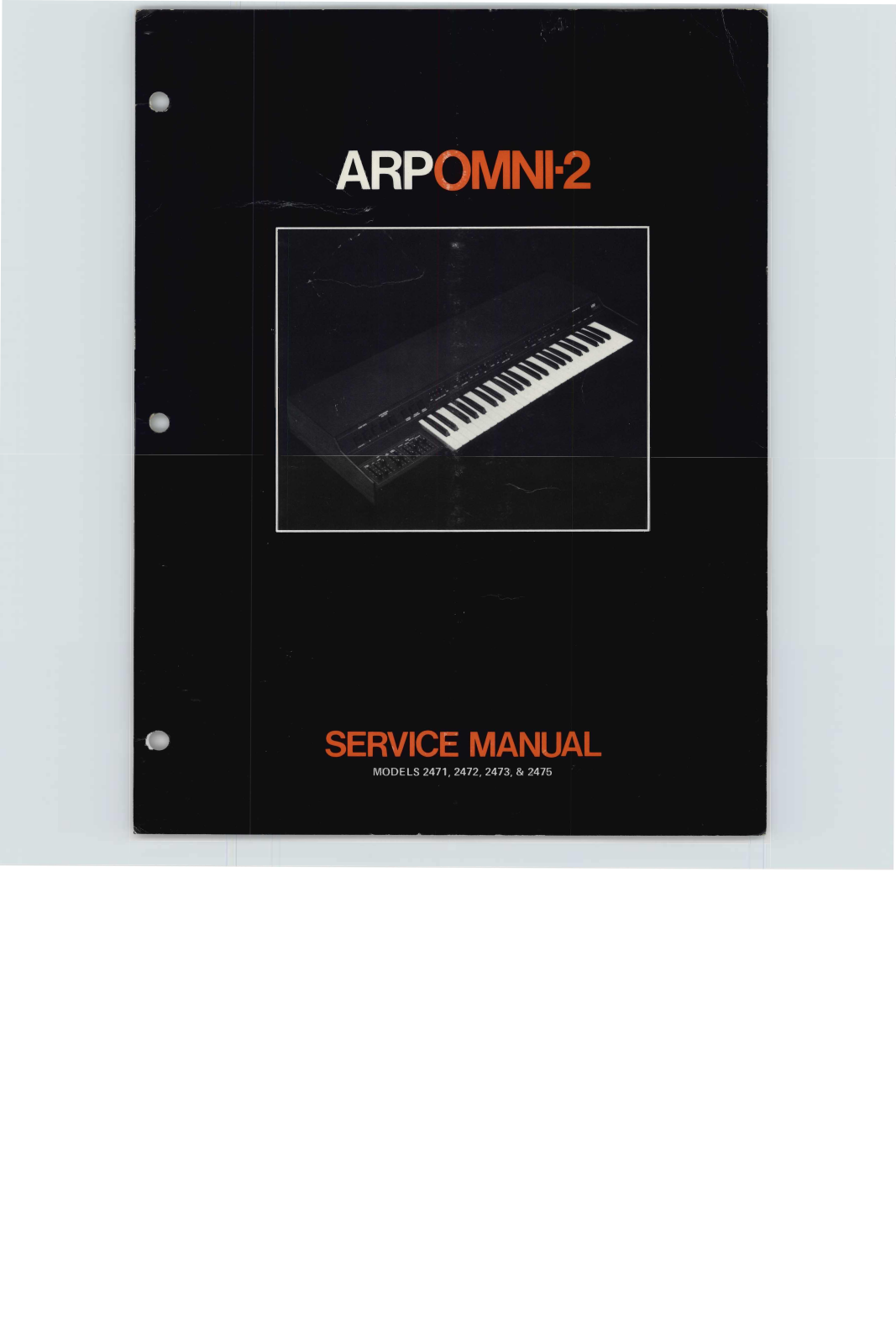 ARP Instruments Onmi-2 2474, Omni-2 2473, Omni-2 2472, Omni-2 2471 Service Manual