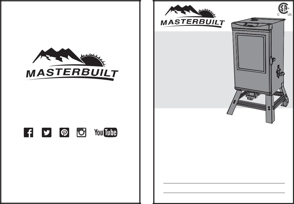 Masterbuilt 20076816, 20077016 Owner's Manual