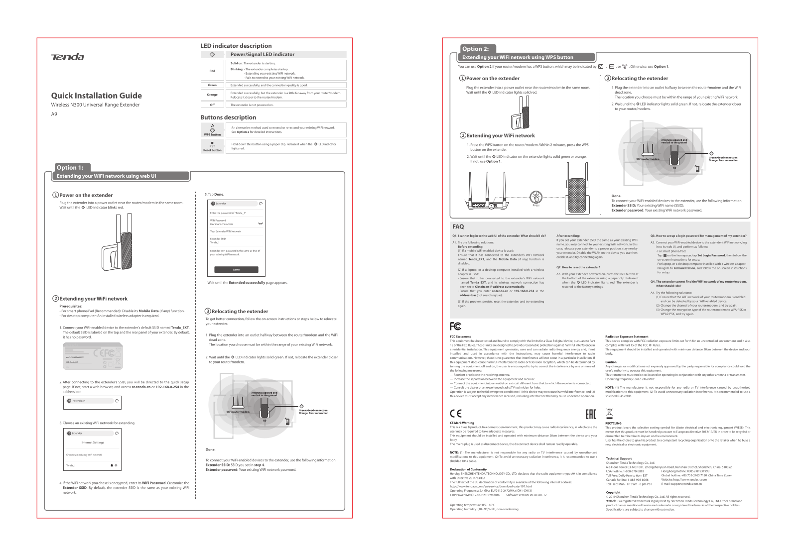 TENDA TECHNOLOGY A9V2 Users Manual