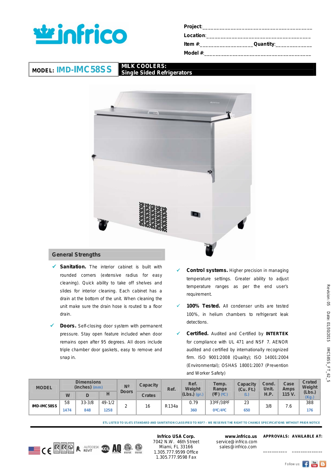 Infrico IMD-IMC58SS User Manual