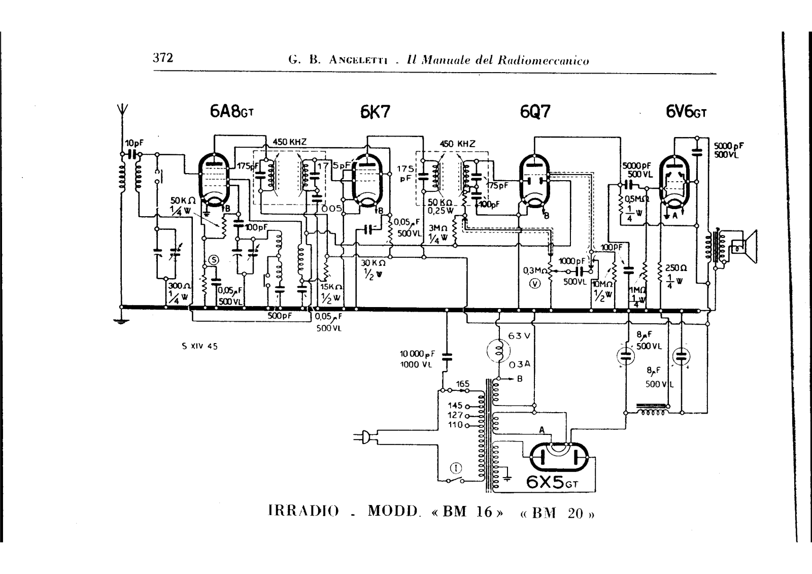 Irradio bm16, bm20 schematic