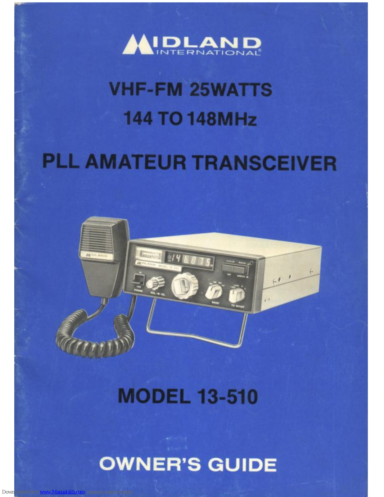 Midland 13-510 Owner's Manual