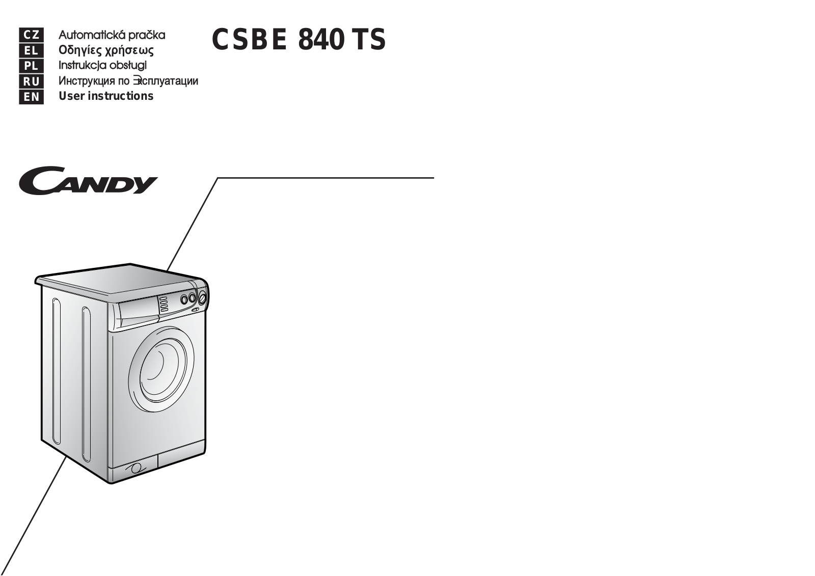 Candy CSBE 840 TS User Manual