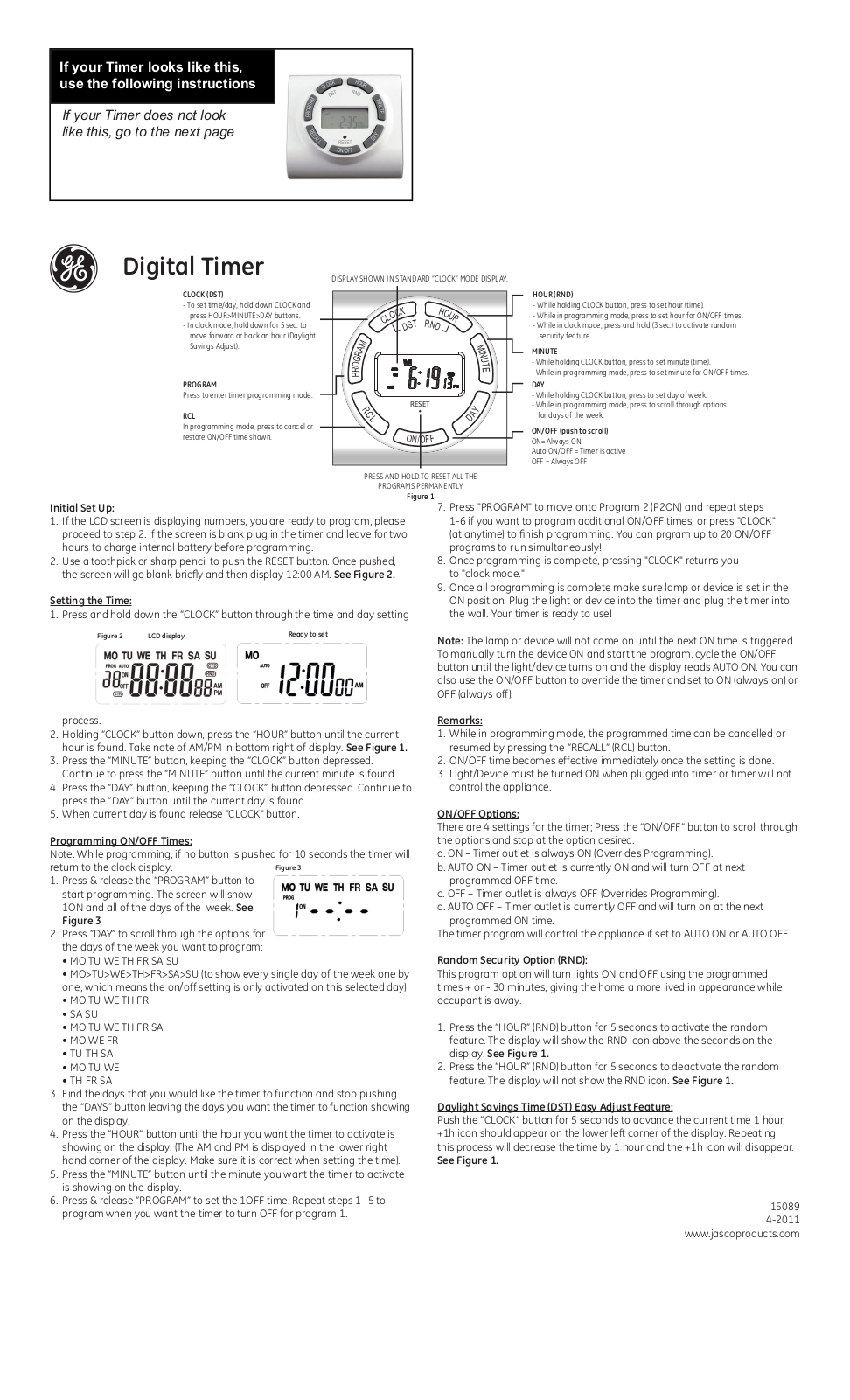 GE 15089 User Manual