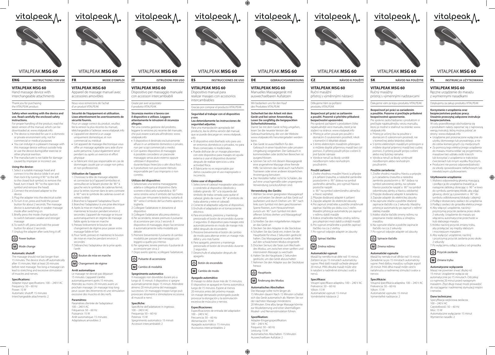 VITALPEAK VP-MSG60 User guide - ManualMachine.com