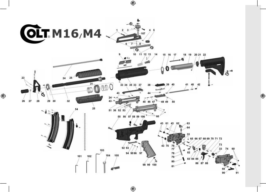 Walther Colt M4 Instruction Manual