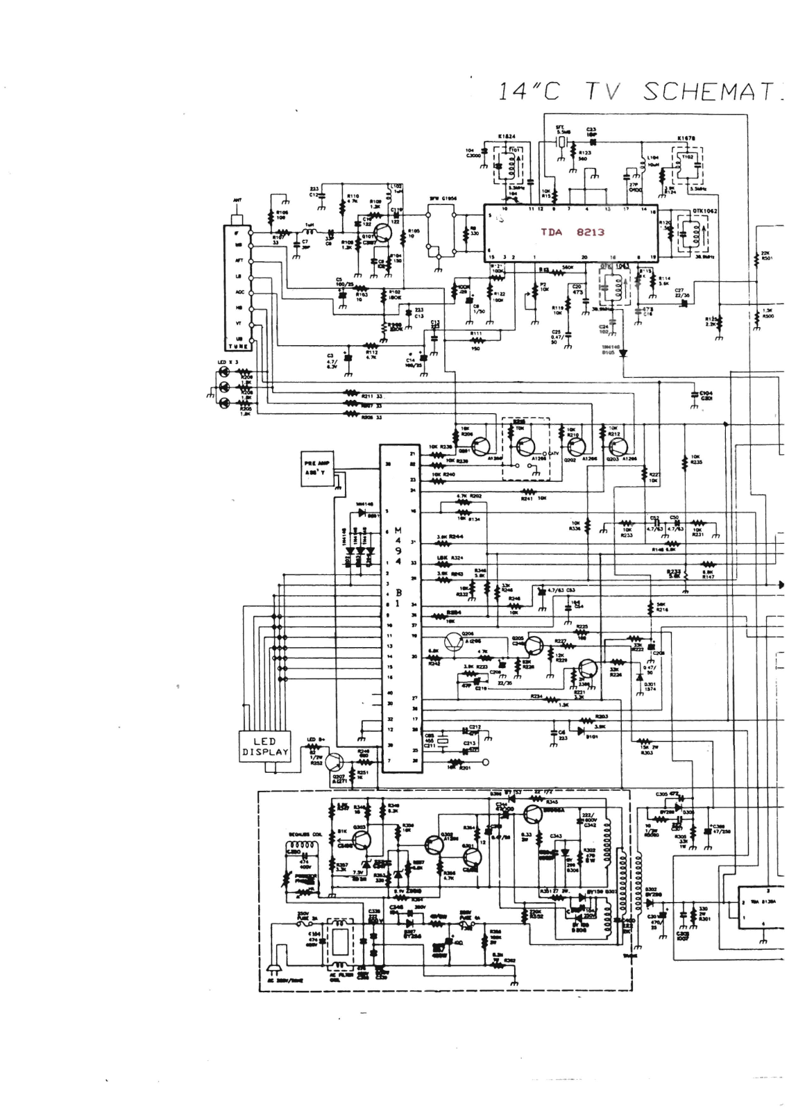 Jocel TVC611 Schematic