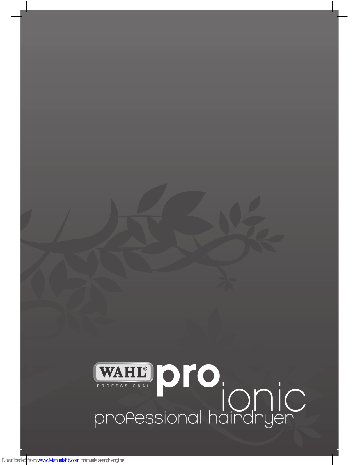 Wahl Pro Ionic User Manual