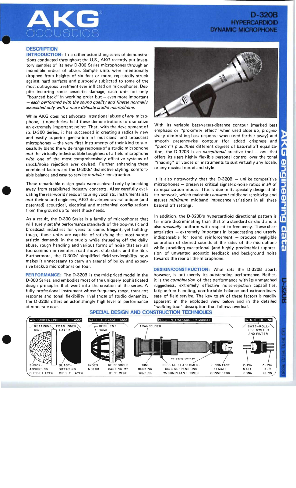 AKG D-320B Engineering Data - ManualMachine.com