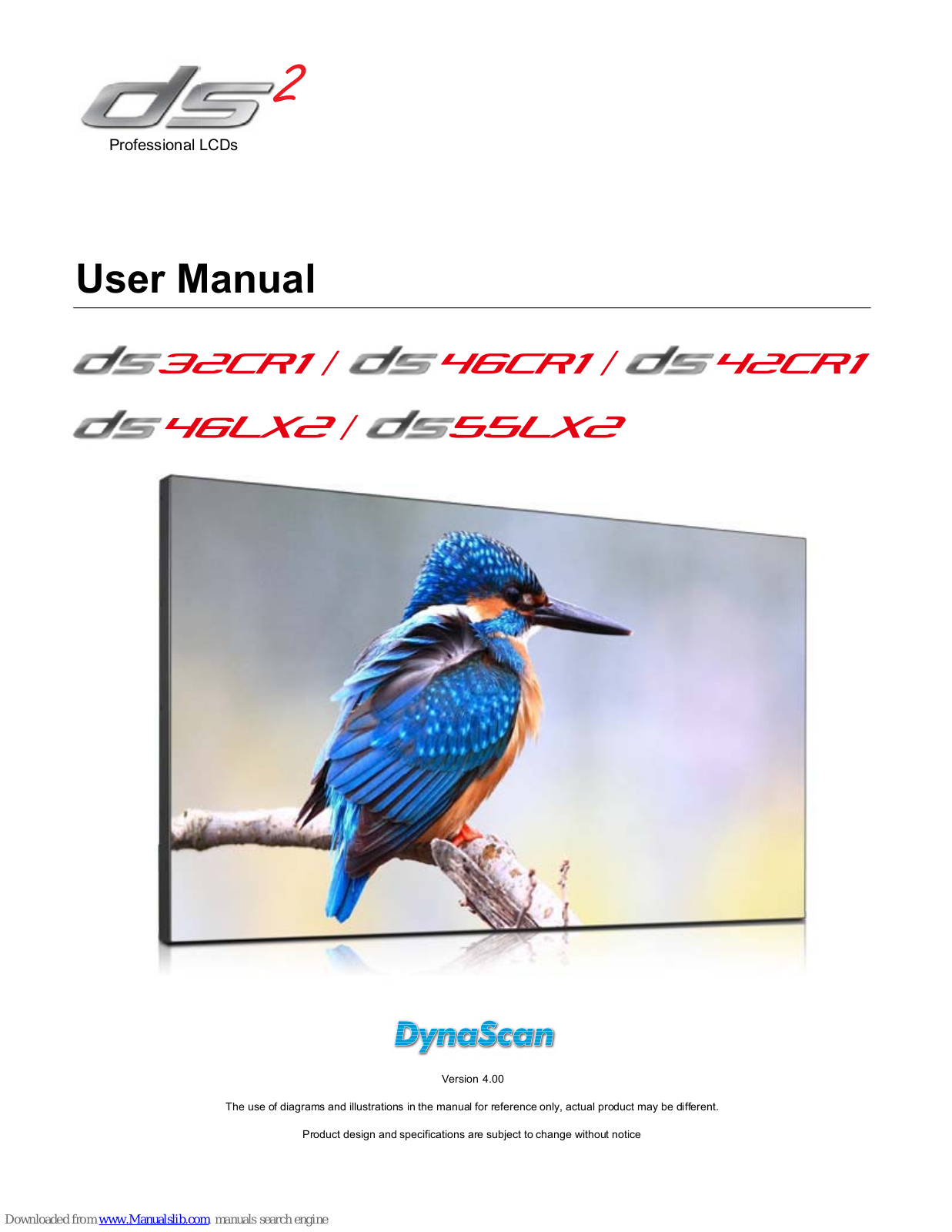 Dynascan DS32CR, DS42CR, DS46CR, DS46LX, DS55LX User Manual