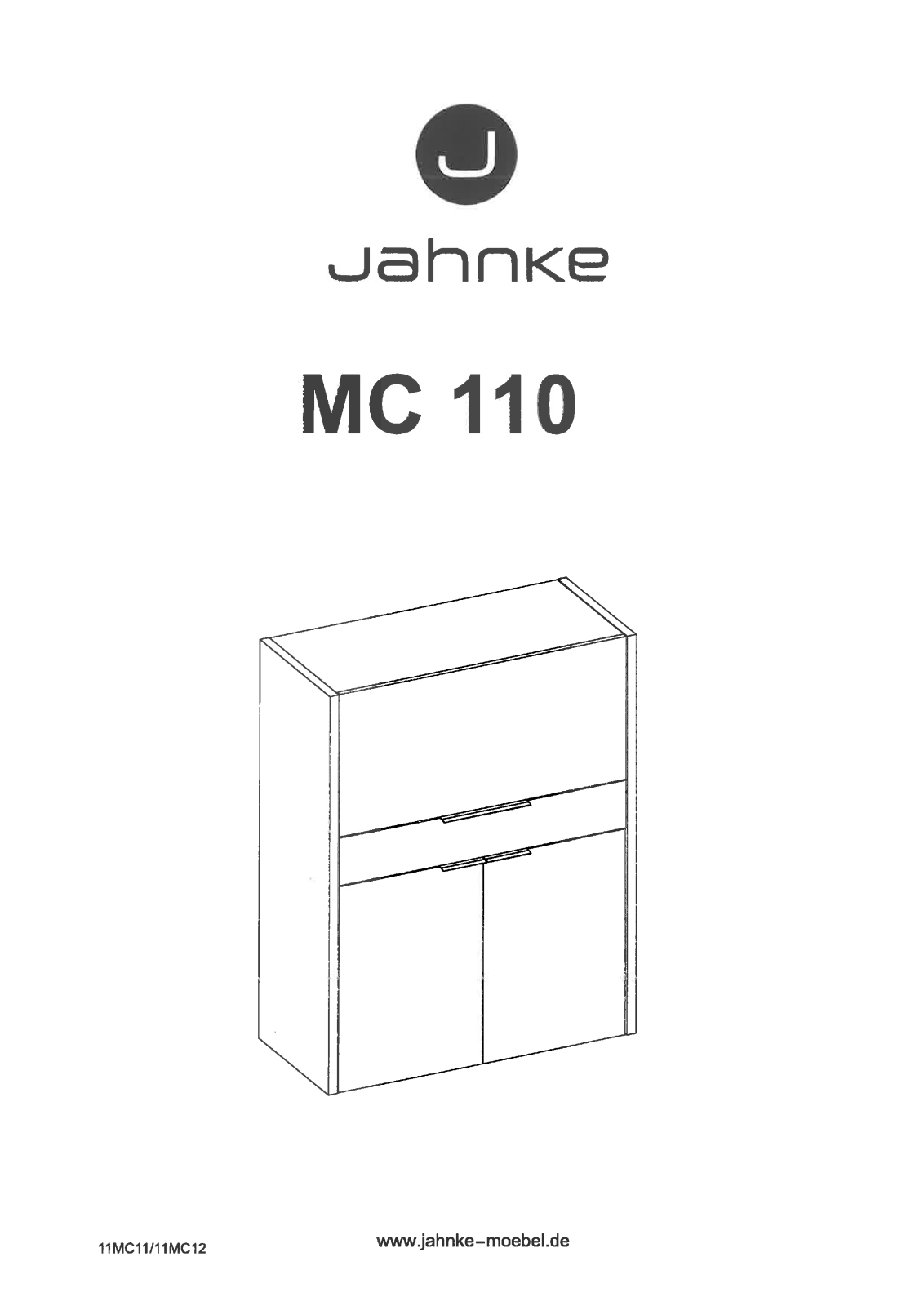 Jahnke MC 110 Assembly instructions