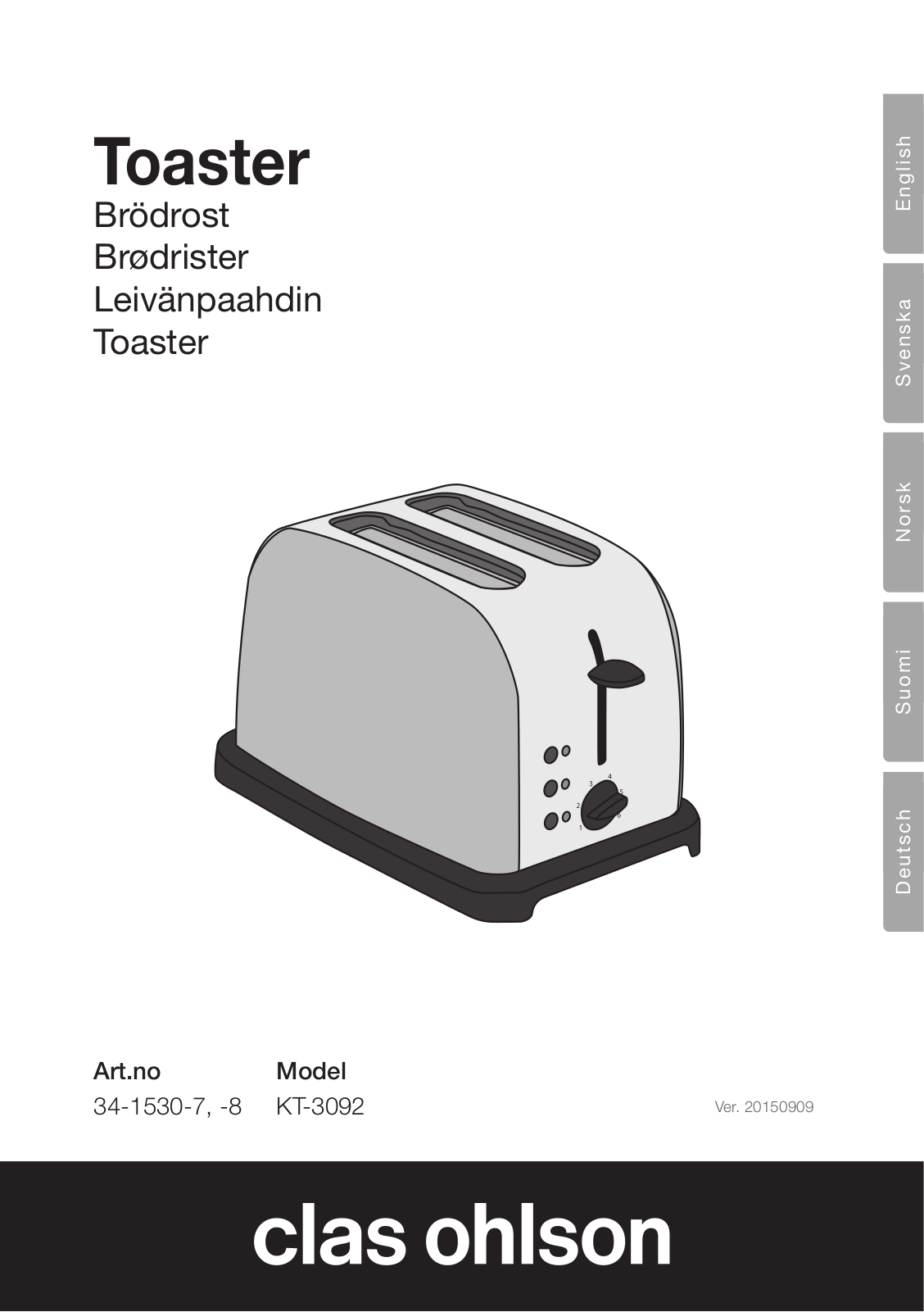 Clas Ohlson KT-3092 User Manual