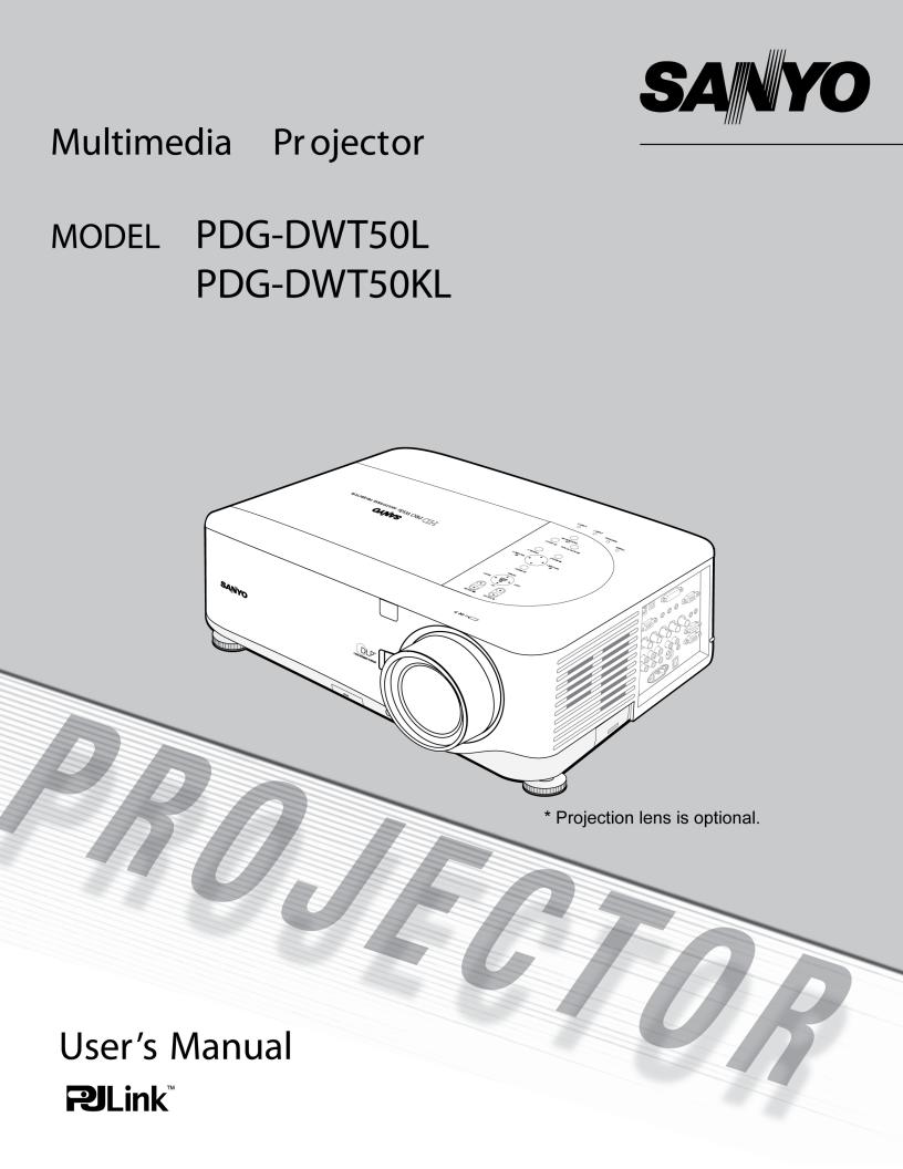 SANYO PDGDWT50L User Manual