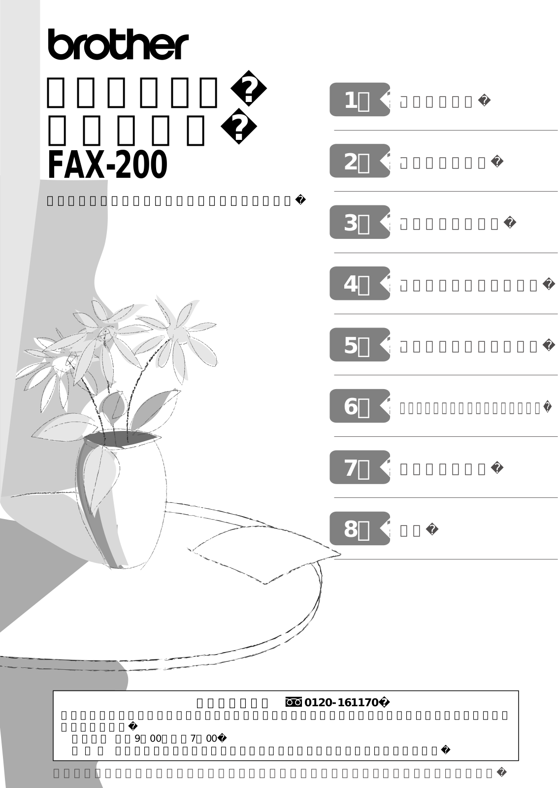 Brother FAX-200 User manual