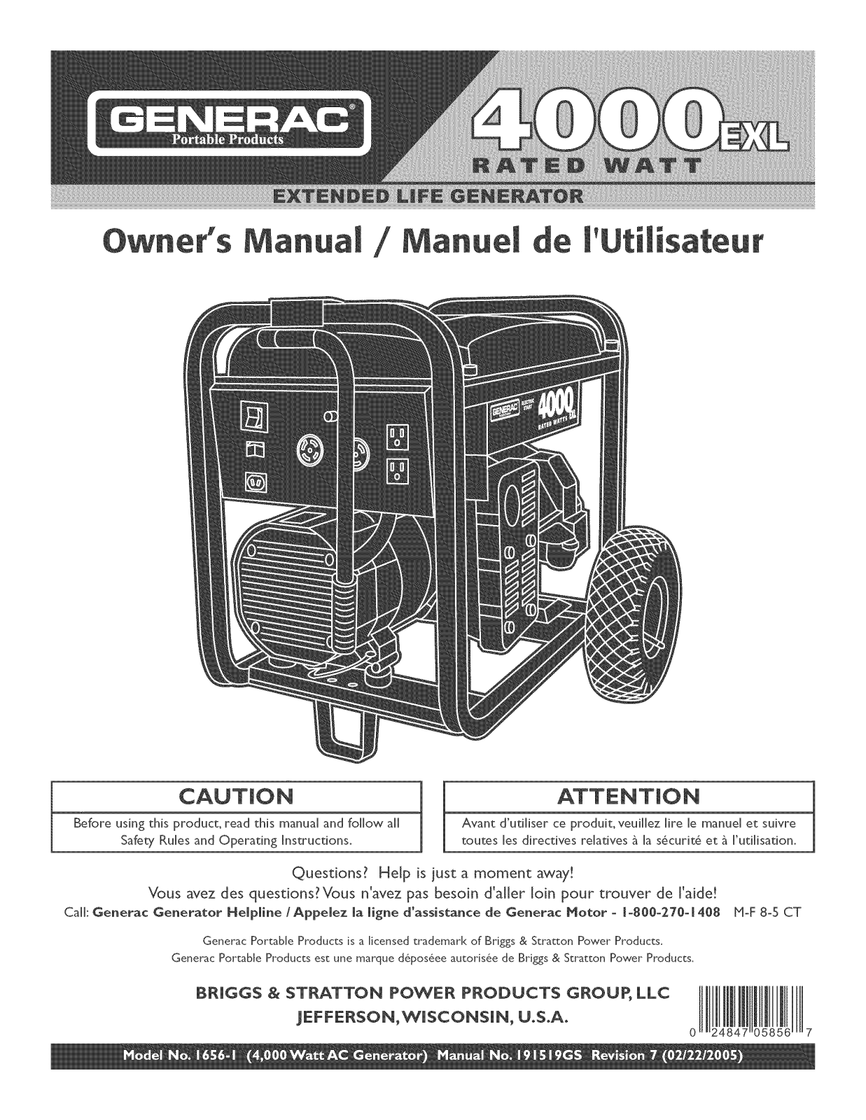 Generac 1656-1 Owner’s Manual - ManualMachine.com