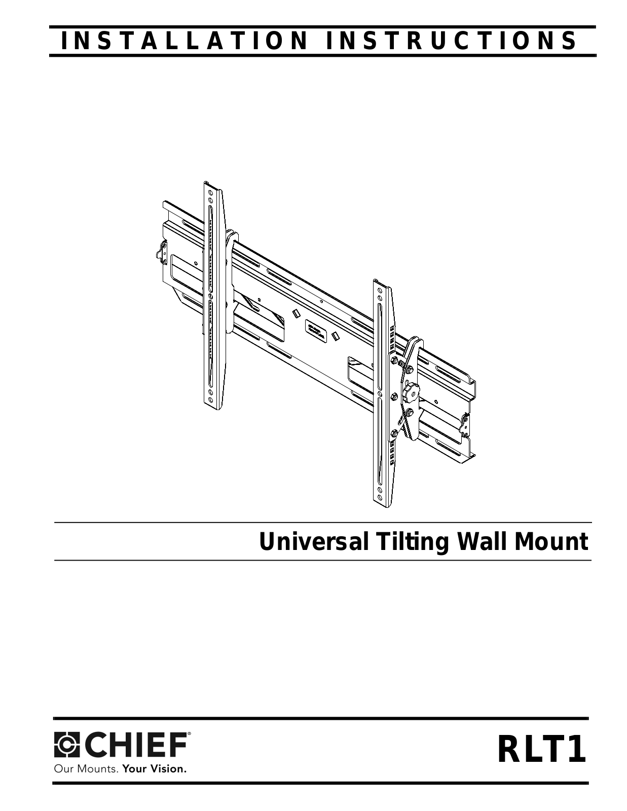 Chief Manufacturing RLT1 User Manual