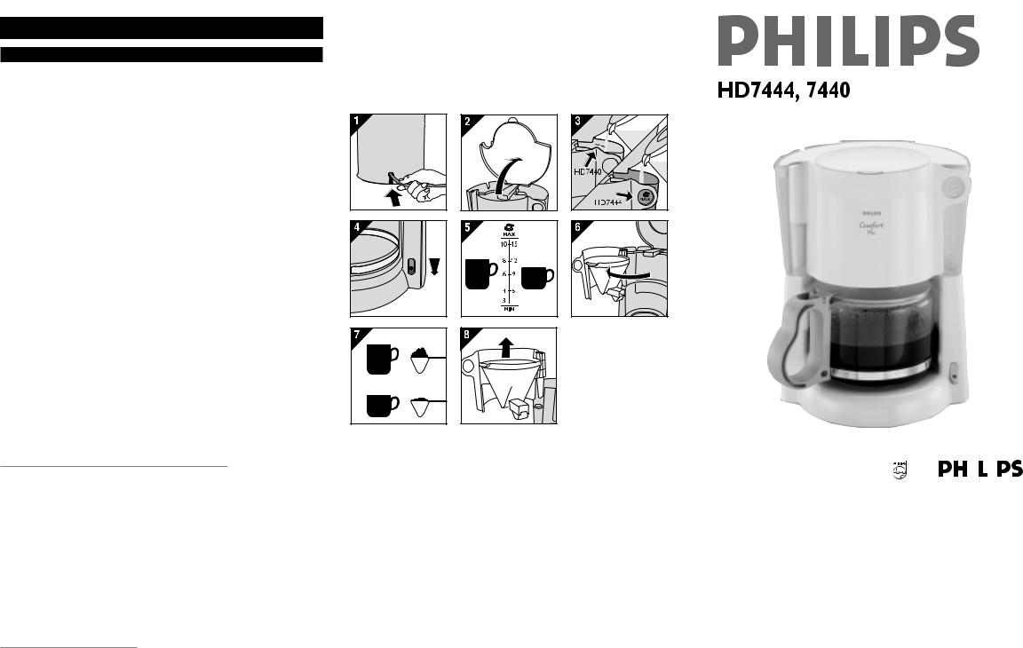 PHILIPS HD7444 User Manual
