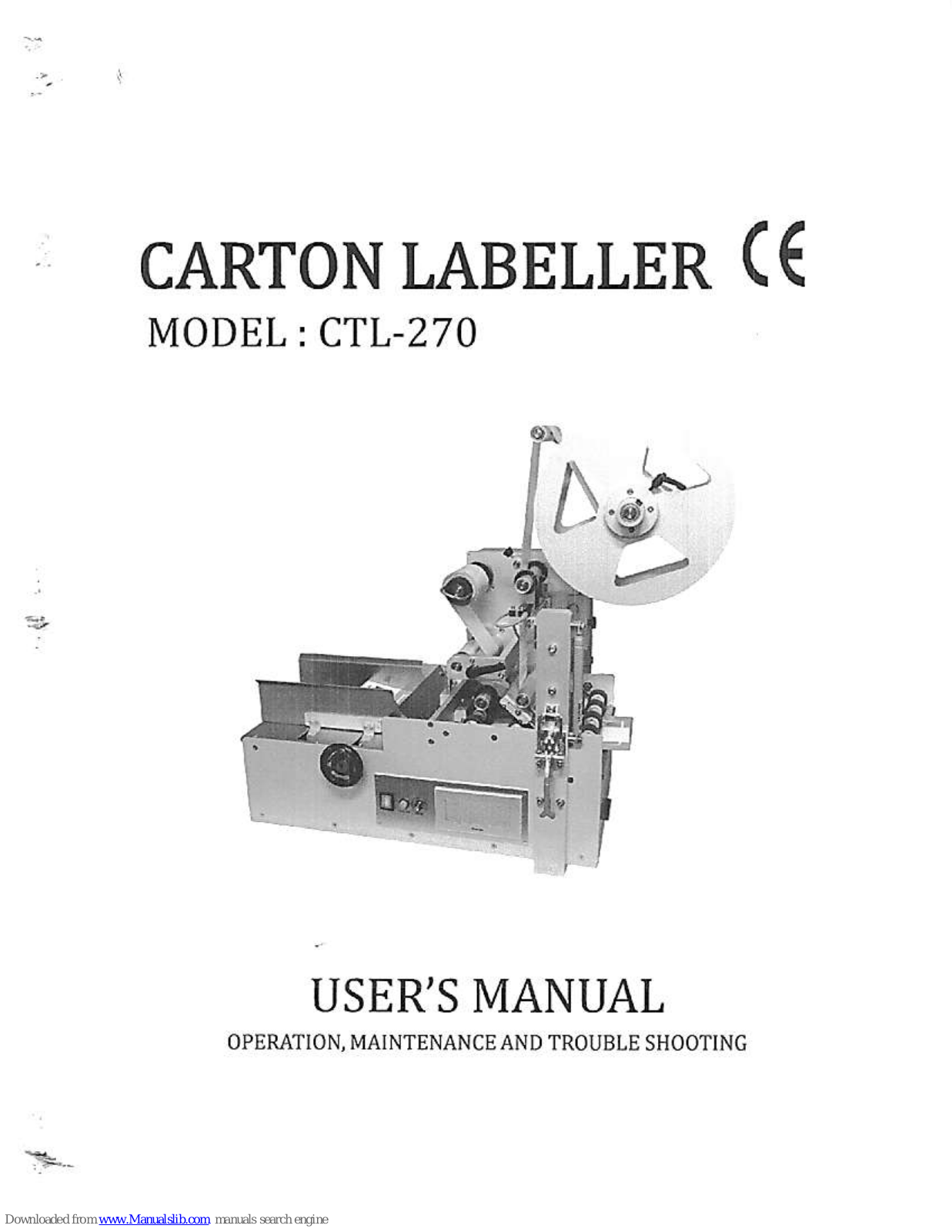 SANHO CTL-270 User Manual - ManualMachine.com