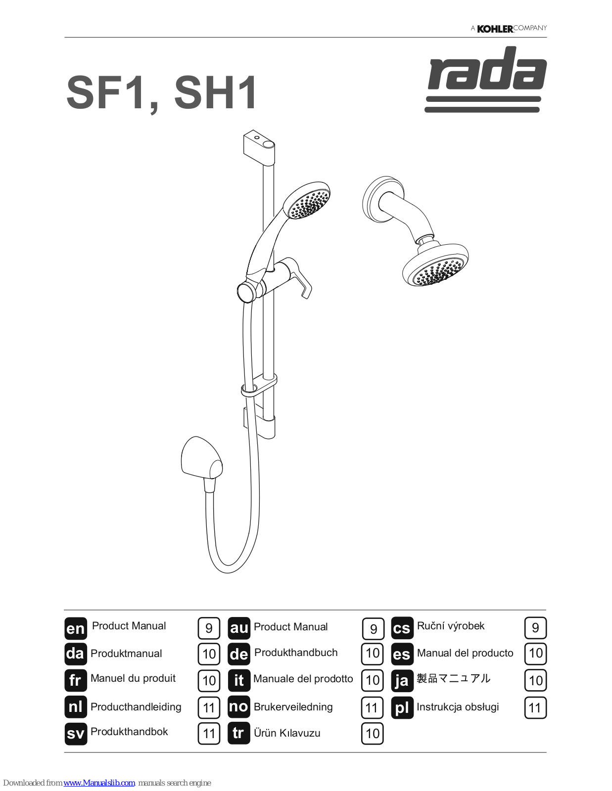 rada SF1, SH1 Product Manual