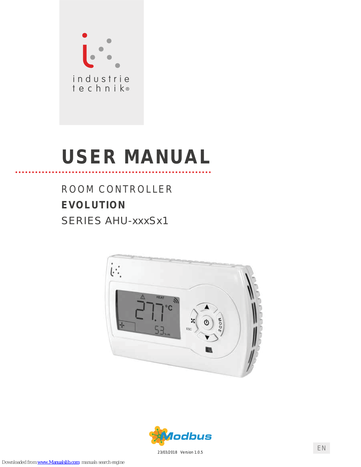 industrie technik Evolution AHU-***S*1 series User Manual