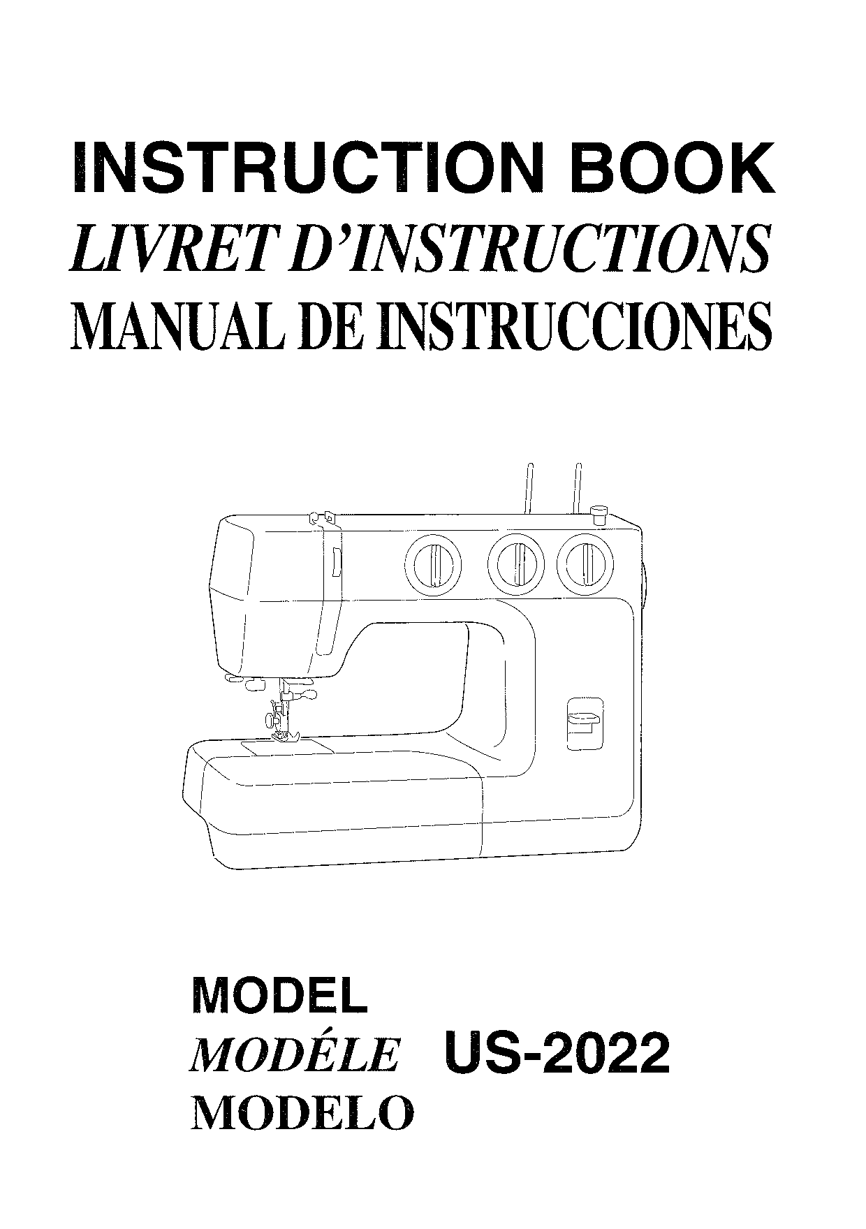 Janome US2022 Instruction Manual